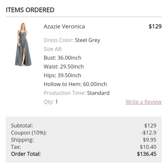 Azazie Veronica Bridesmaid Dress - Picture 2 of 5